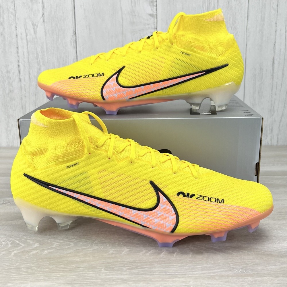 Nike Zoom Superfly 9 Elite FG Yellow Strike Sunset Glow Size 13 (DJ4977 780)
